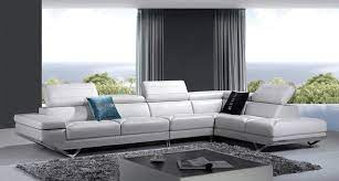 white leather sectional sofa with