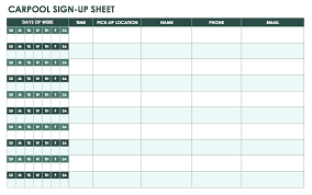 Free Sign In And Up Sheet Templates Electronic Template