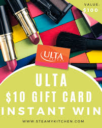 ulta gift card instant win steamy