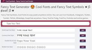 how to create fancy text for social a