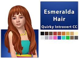 the sims resource esmeralda hair set