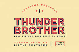 Thunderbrother Bold Sans Serif Font
