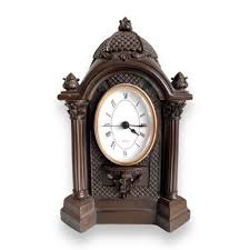 Fine Arts Battery Mantel Clock Handmade