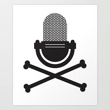 Pirate Radio Logo Print Art Print By