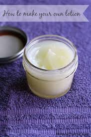 how to make all natural lotion the