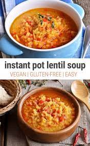 Lentils can be cooked in advance and kept in the. Low Calorie Instant Pot Lentil Soup Vegan Gluten Free