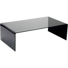 Grey Bent Glass Coffee Table 3 8 Inch