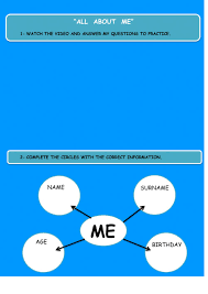 Great assignment to get to know the kids in your classroom. All About Me Worksheet For Grade 1