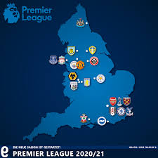 Lonely planet's guide to england. Landkarte Premier League 2020 21 Die Falsche 9