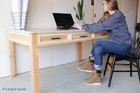 This was also after we cut the first piece of mdf. Diy Writing Desk Building Plans Video Tutorial