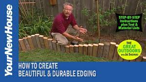 edging from landscape timbers