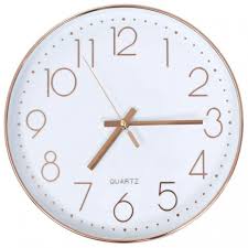 deco26 horloge murale 30 cm or