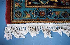 to clean the fringe on oriental rugs