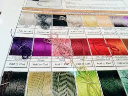 C Lon Bead Cord Color Chart Macrame Thread Bead Crochet