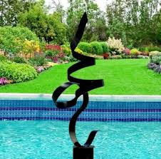 Large Modern Metal Sculpture Garden Art