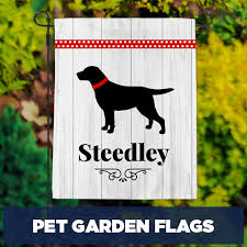 Garden Flags With Dog S Name Pic Pet