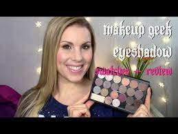 makeup geek eyeshadow review swatches