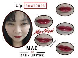 mac mac red lipstick review ang savvy