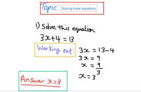 Solving Linear Equations Gcse Math