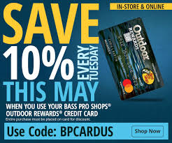 Check spelling or type a new query. Bass Pro Shops 10 Off Every Tuesday In May Milled
