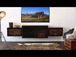 floating fireplace tv stand