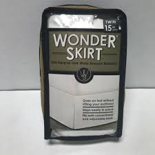wonder skirt white wrap around bedskirt