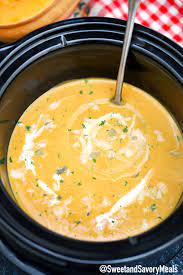 slow cooker pumpkin soup sweet and