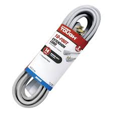 A wide variety of 12 gauge extension cord options are available to you, such as grounding, application, and male end type. Hyper Tough 10ft 14awg 3 Prong Gray Indoor Air Conditioner Extension Cord Walmart Com Walmart Com