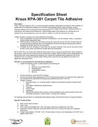 kraus kpa 301 carpet tile