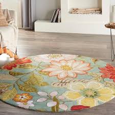 fl contemporary round area rug