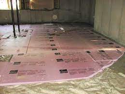 install insulating basement floor