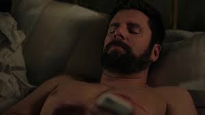 ausCAPS: James Roday Rodriguez shirtless in A Million Little Things 1-04  