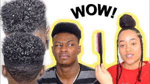 curly hair tutorial for black men
