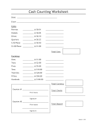 Cash Count Sheet Template Balance Sheet Template Balance