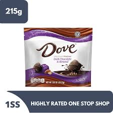 dove dark chocolate almond 215g