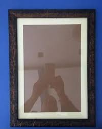 dark brown wooden photo frame for