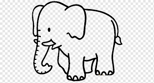 buku mewarnai gajah afrika anak gajah