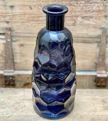 Tall Blue Textured Vase Buy Or