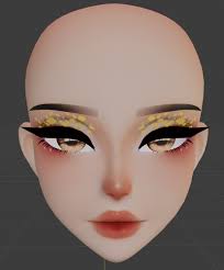 spring eye makeup texture for doll head