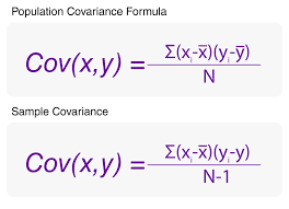 Covariance Formula For Population And