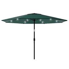 Nature Spring 10 Patio Umbrella With Led Lights Green