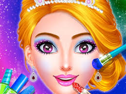 princess dress up makeover color by