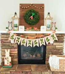 Carrot Patch Easter Mantel With Free