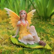 Golden Leaf Fairy Figurine Away With