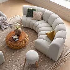 Curved Angled Sectional Sofas