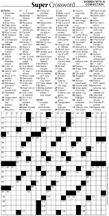 Free printable crossword puzzles with answers. Super Crossword Puzzle