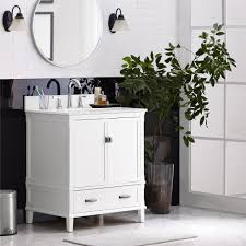 Bathroom wall mounted options are becoming popular choices for. Dorel Living Otum 30 Inch Bathroom Vanity With Sink White Wood Walmart Com Walmart Com