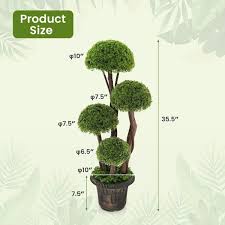artificial cedar topiary tree