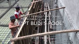 Perhitungan struktur pondasi kolam renang. Desain Struktur Kolam Renang Di Lantai 2 By Pt Budi S Pool Expert Youtube