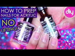 acrylic nails with dehydrate primer